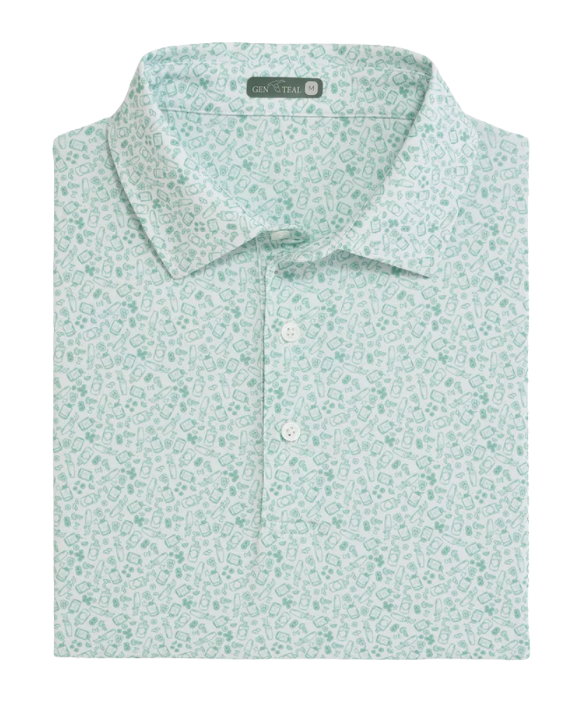 Genteal Apparel - Gimlet Printed Performance Polo