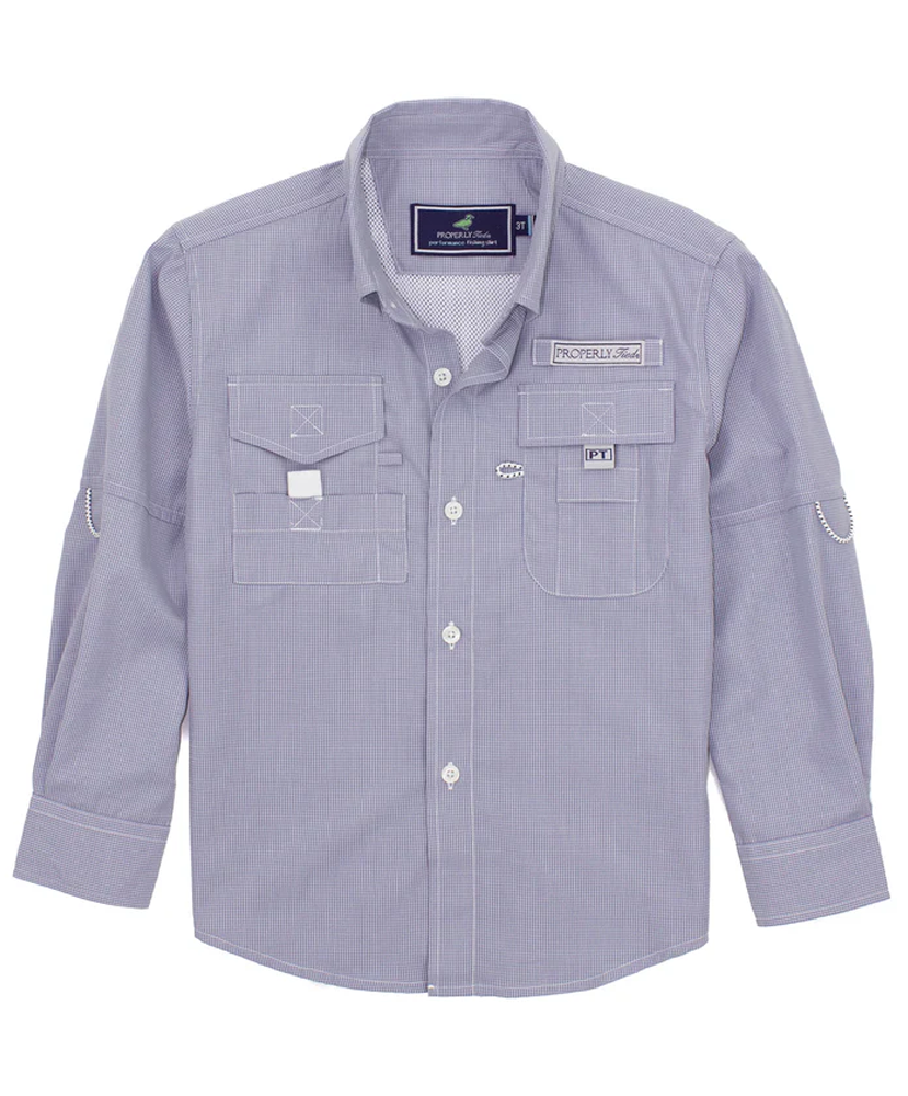 Properly Tied - Boys Performance Fishing Shirt
