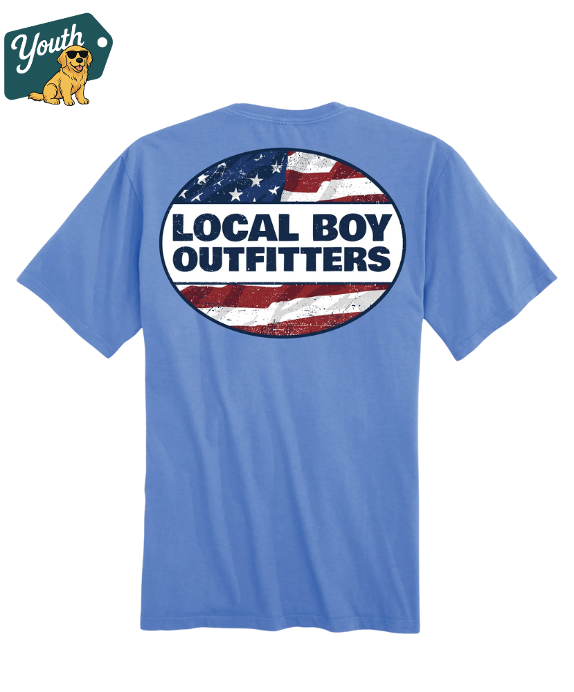 Local Boy - Youth Distressed USA T-Shirt