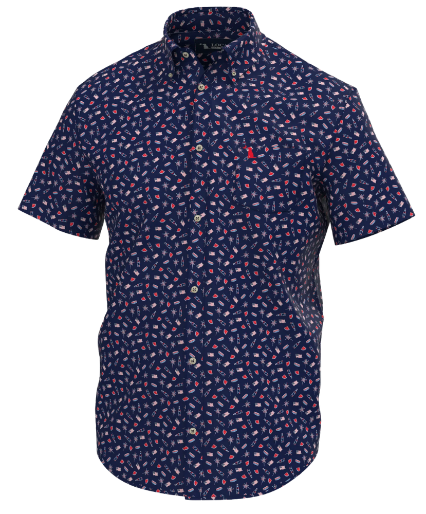 Local Boy - Land of the FREE Low Country Button Down
