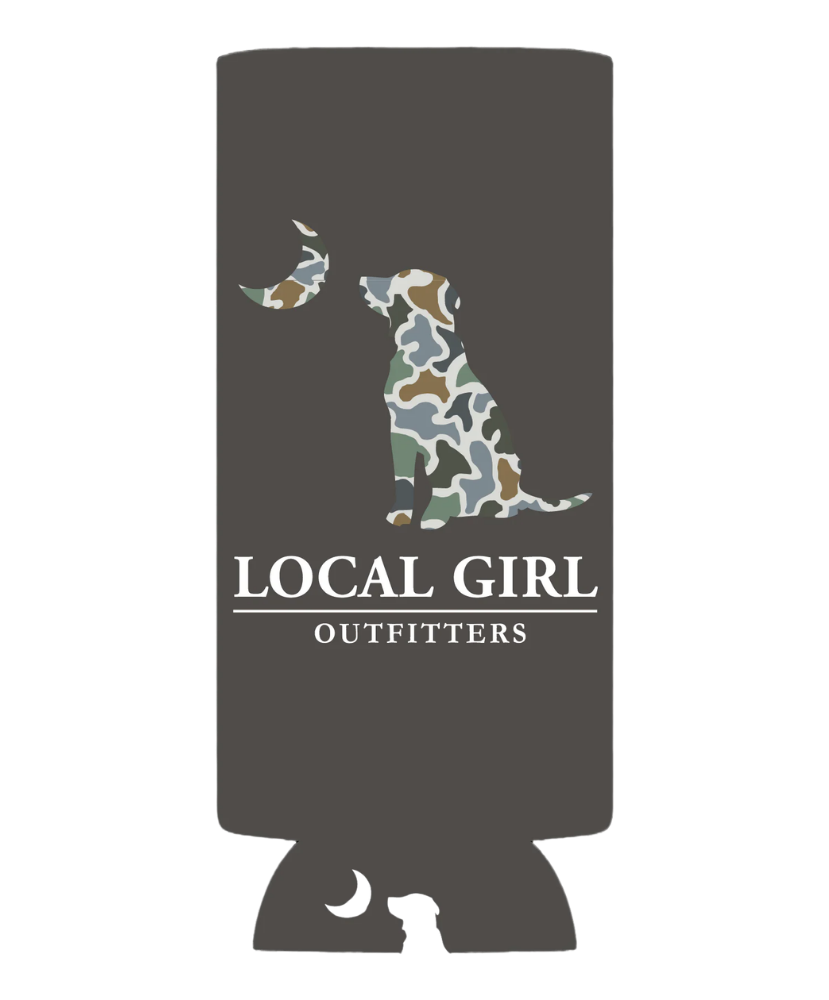 Local Girl - LCF Bluff Dog & Moon Slim Koozie
