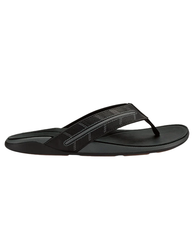 Black sandal on a white background