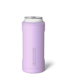 Purple can holder with white top on a white background