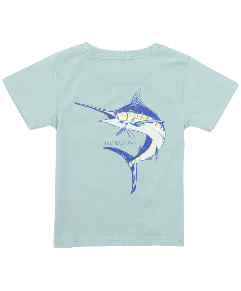 Properly Tied - Youth Blue Marlin Tee