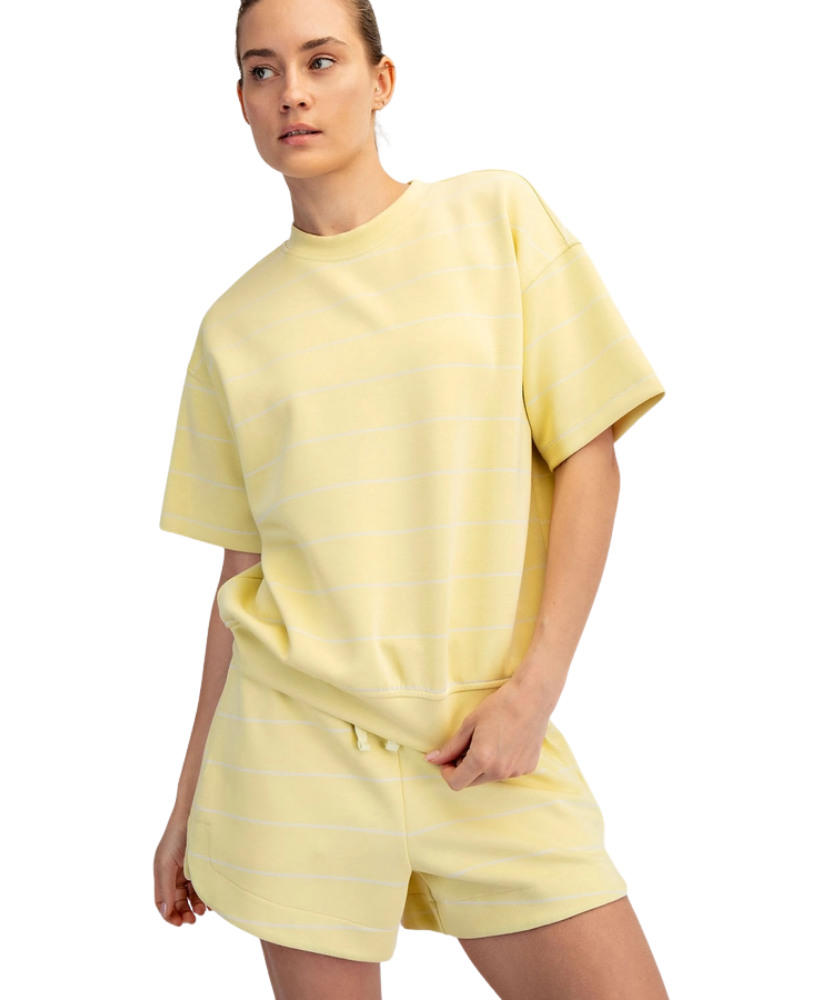 Sunny Days Modal Stripe Crewneck