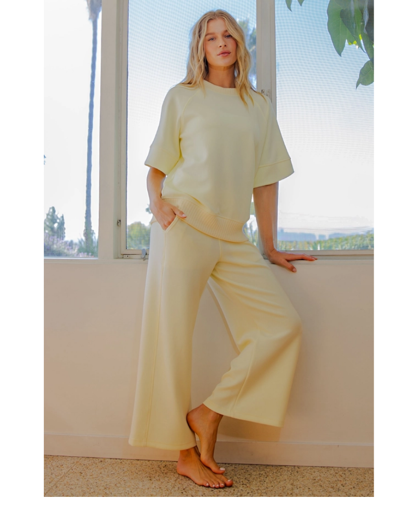 Modal Poly Wide Pants