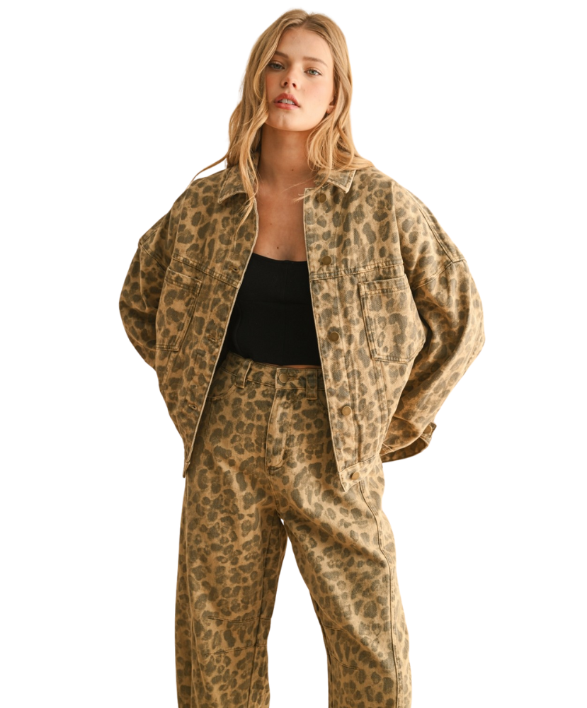 Lauren Leopard Printed Jacket