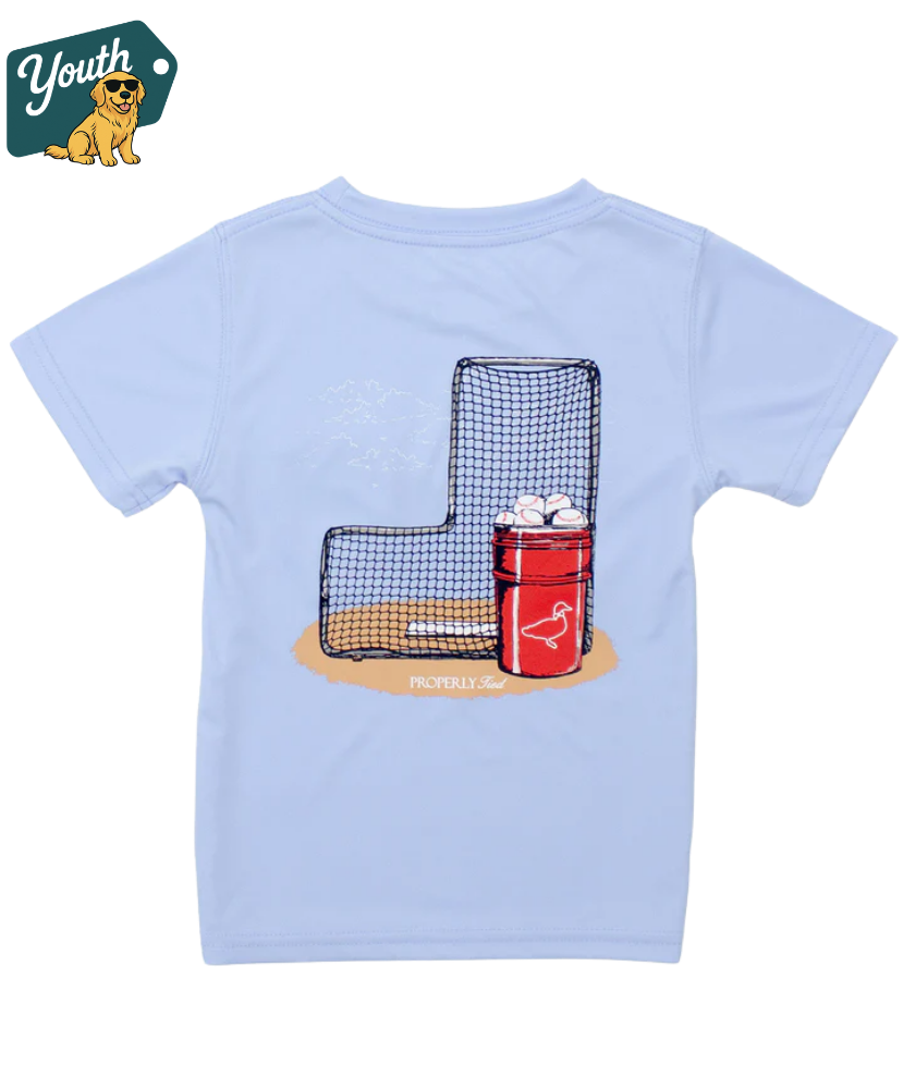 Properly Tied - Boys Performance Tee SS Baseball Bucket