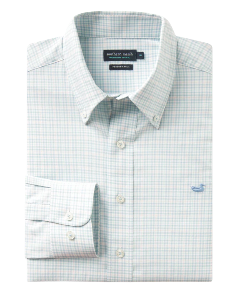 Southern Marsh - Dyer Performance Gingham Dress Shirt