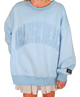 Lulu Mac - Orange Beach Stitch Crewneck