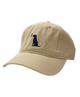 Khaki hat with Local Boy branding. Adjustable cloth strap. Dad hat classic look with mid=profile fit.