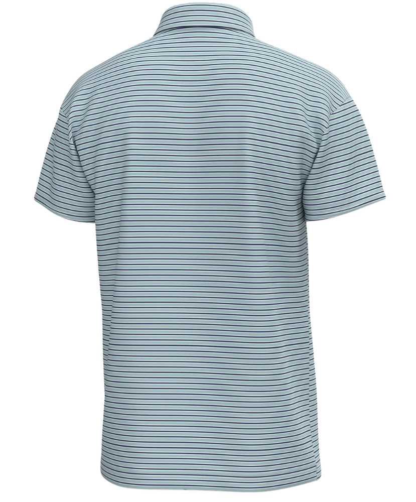 Local Boy Short-sleeve polo shirt with a striped pattern on a white background