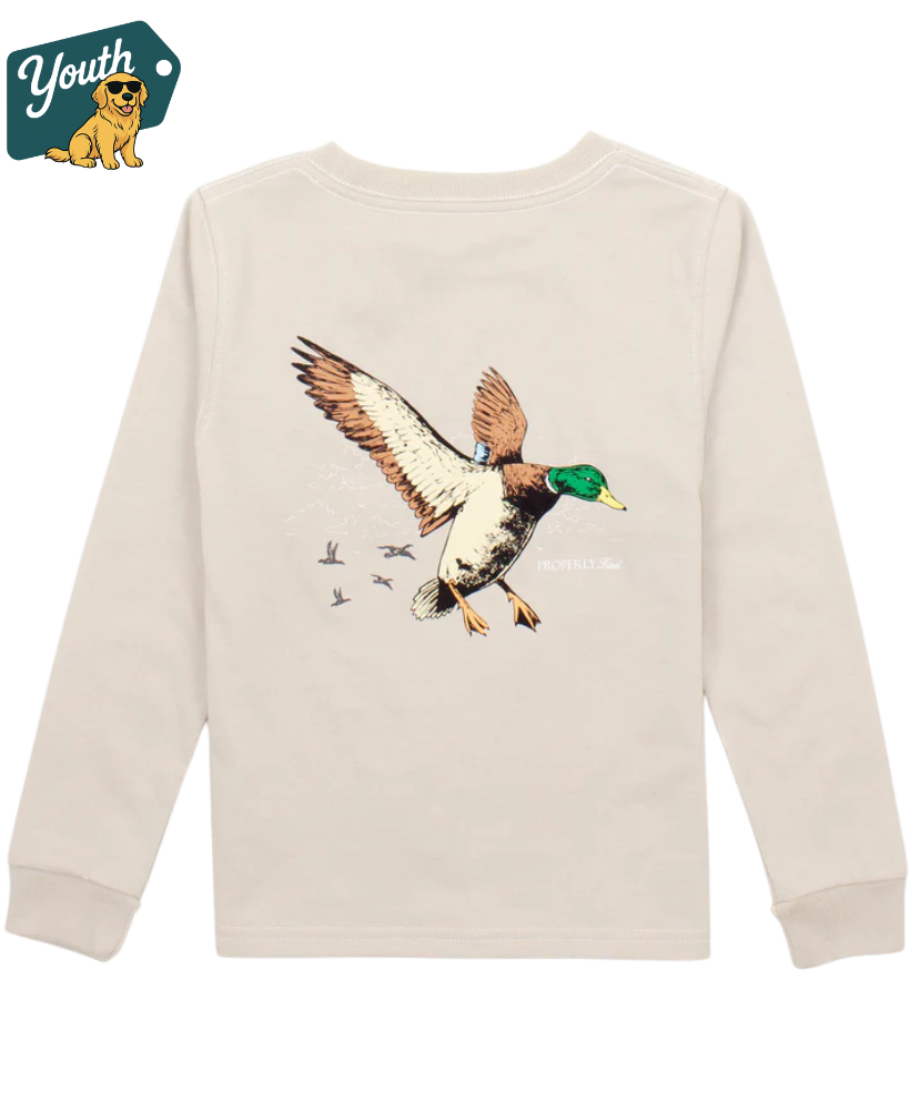 Properly Tied - Youth Mallard Flight LS Tee
