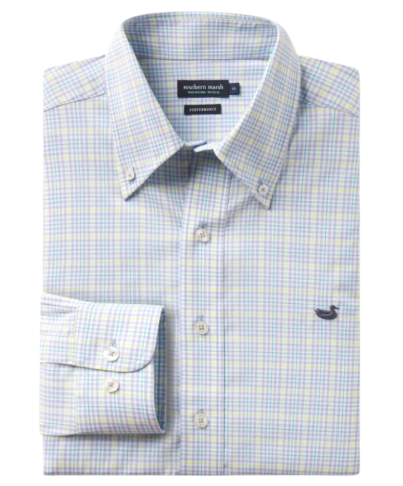 Southern Marsh - Dyer Performance Gingham Dress Shirt