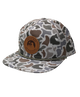 Local boy branded camo performance rope hat.