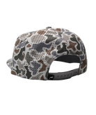 Local boy branded camo perforated performance rope hat.