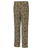 Camouflage-patterned pajama pants on a white background