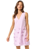 Allison Sleeveless Mini Dress With Floral Embellishments
