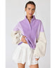 Emma Oversized Washed Colorblock Sweatshirt