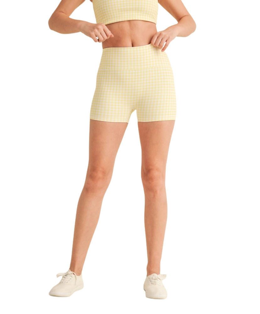 Gingham Chill Mini Shorts