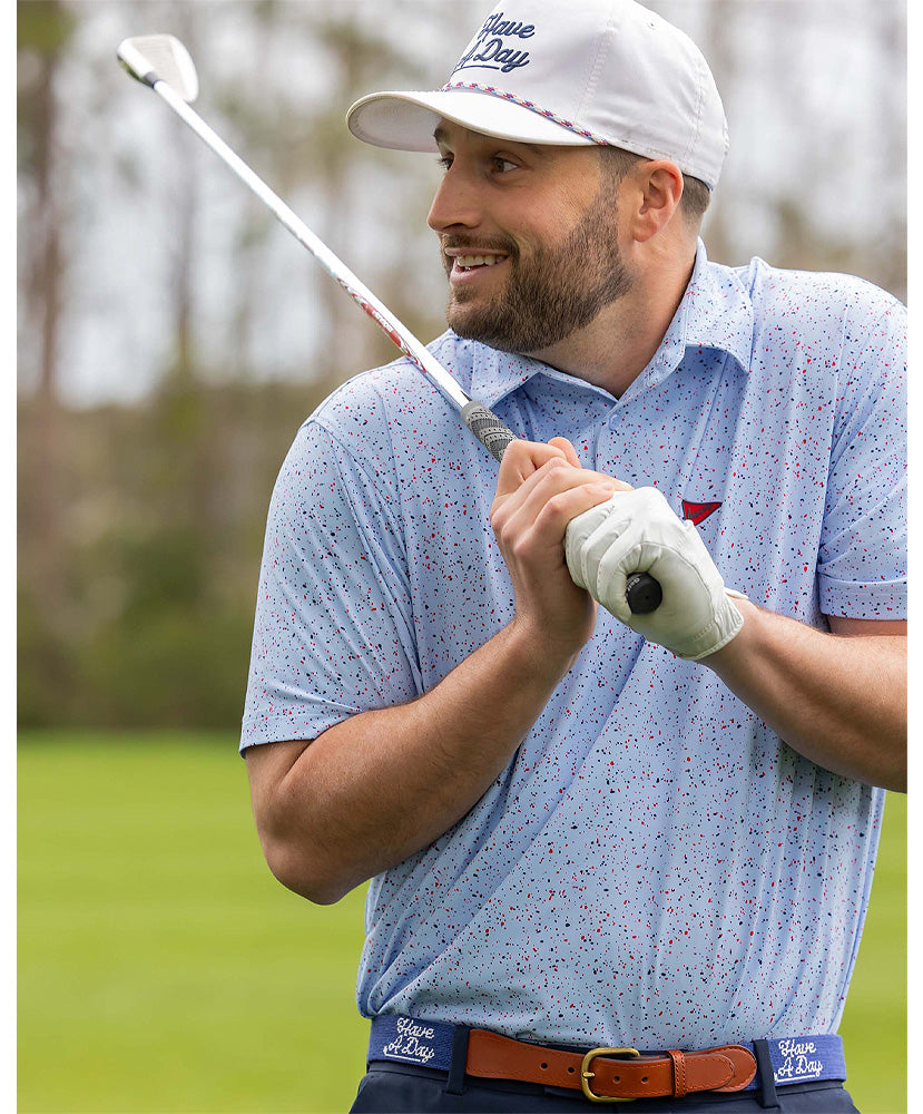 Breezy Performance Polo - USA Splatter – Shades Sunglasses