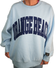 Lulu Mac - Orange Beach Stitch Crewneck
