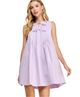 Poppy Pintuck Tie Poplin Dress