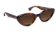 Krewe sunglasses with tortoiseshell frame and brown lenses on a white background