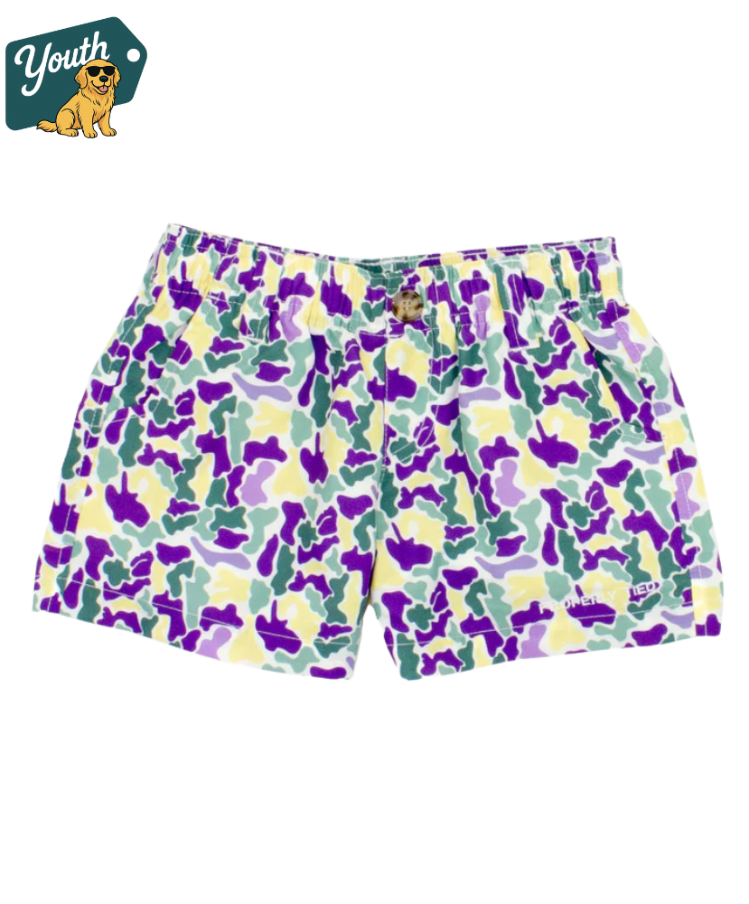 Properly Tied - Youth Mardi Gras Mallard Shorts