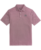 Mississippi State Folded red patterned polo shirt with a logo on a white background