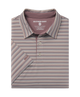 Folded striped polo shirt with 'Southern Shirt' label on a white background