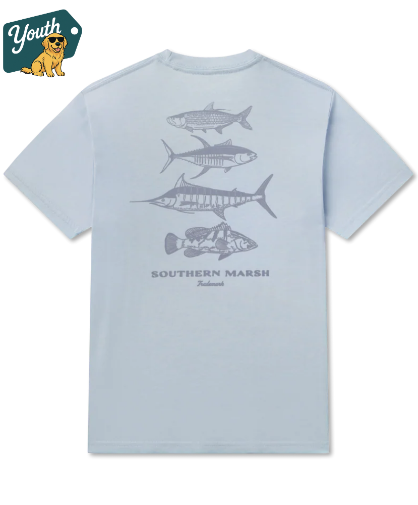 Southern Marsh - Youth Seawash Tee - Crosswaters