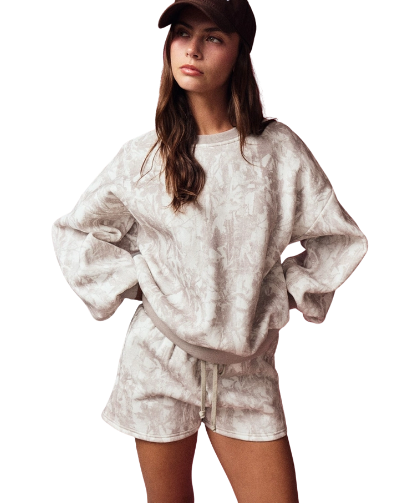 Woodland Camo Crewneck Set