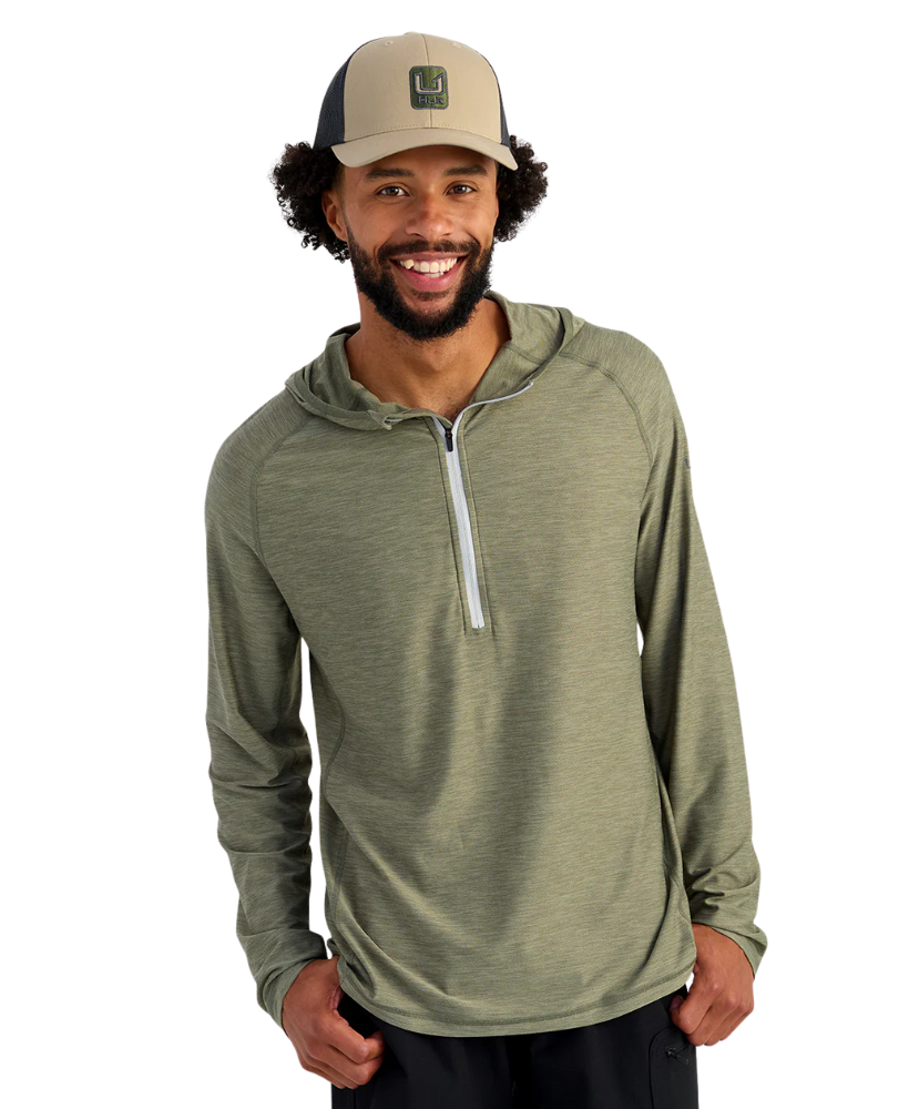 Huk - Atoll LS Half Zip Hoodie