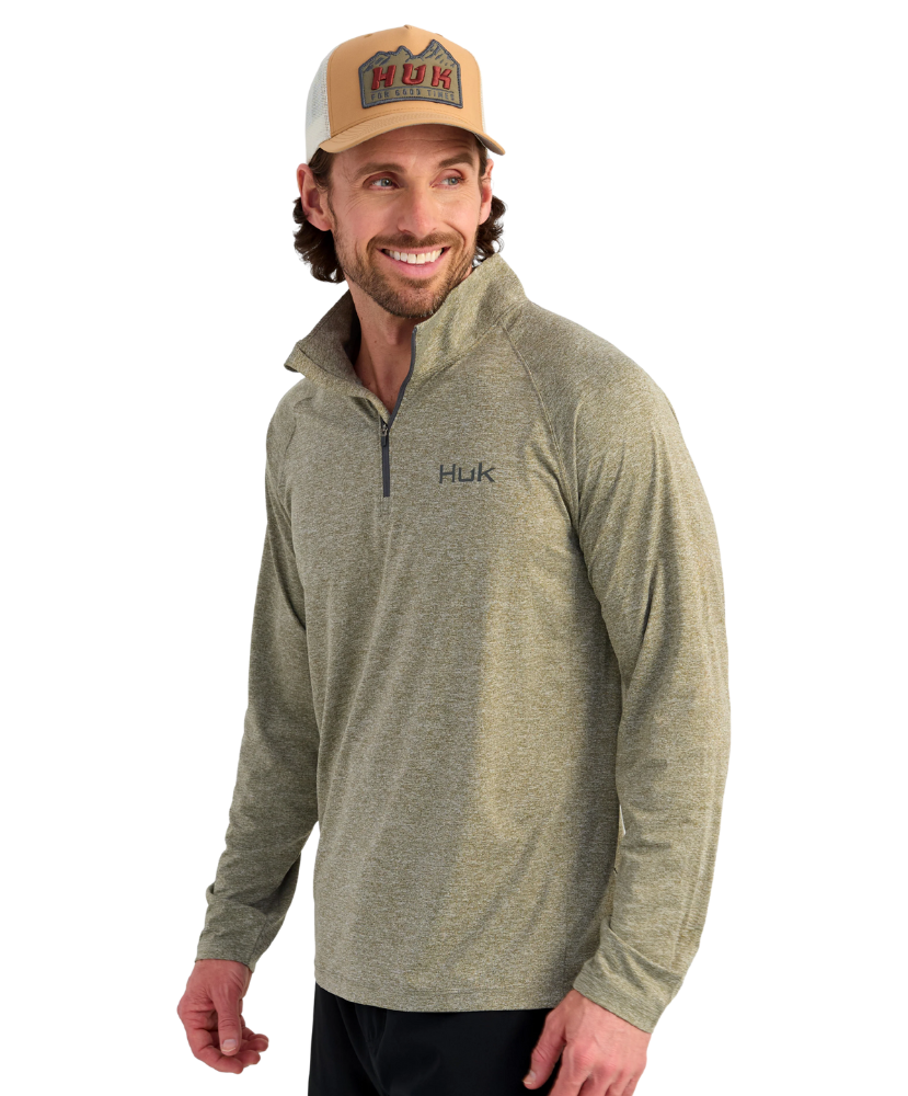 Huk - Airweight Heather 1/4 Zip