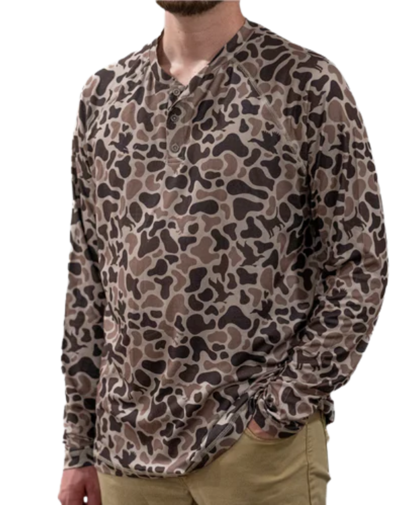 Combat Waterfowl - 3 Button Henley