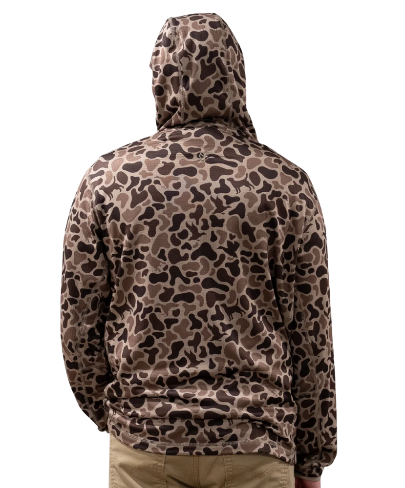 Leopard print hoodie on a white background