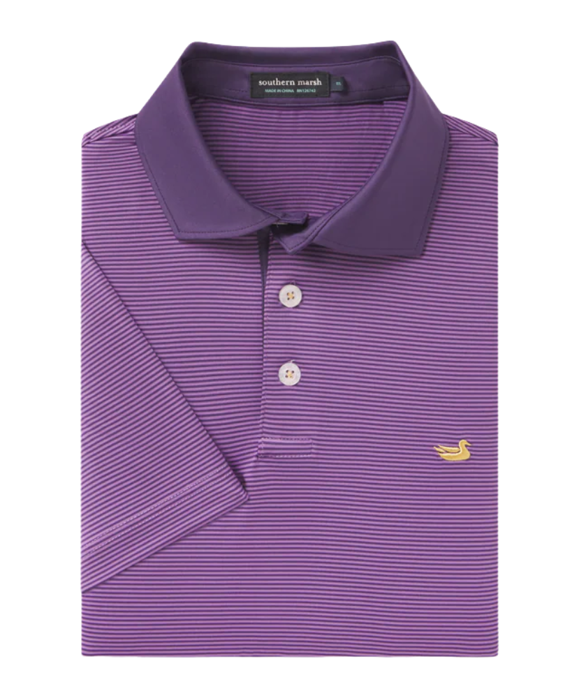 Bermuda Performance Polo - Hampton Stripe