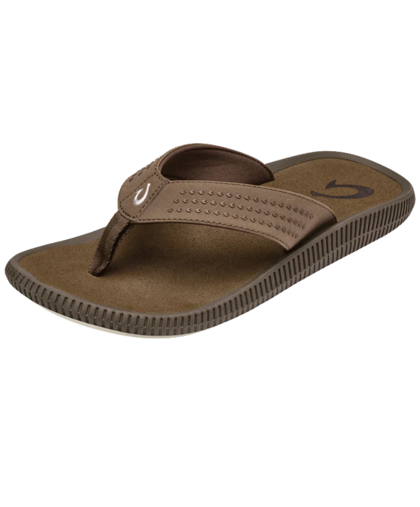 Brown sandal on a white background