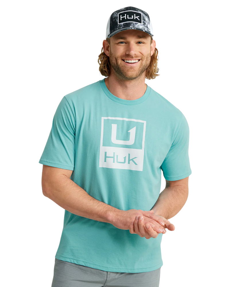 Huk - Stacked Logo Tee