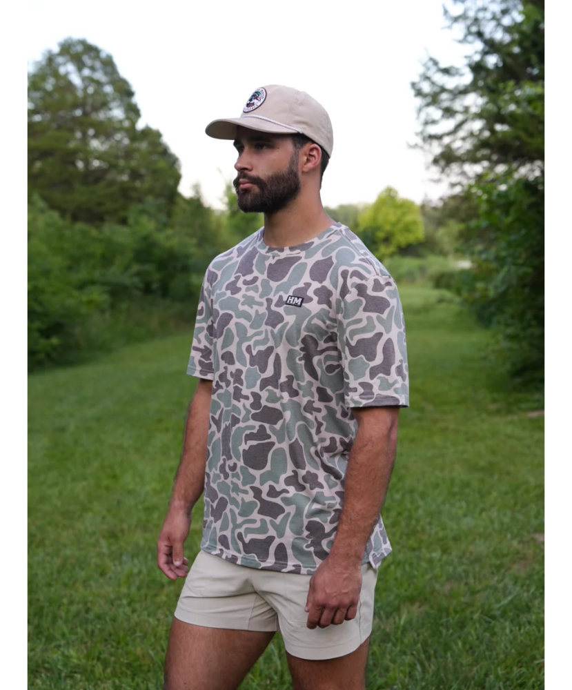 Hurricane Marsh - Marsh Green Camo Migrator Performance Tee