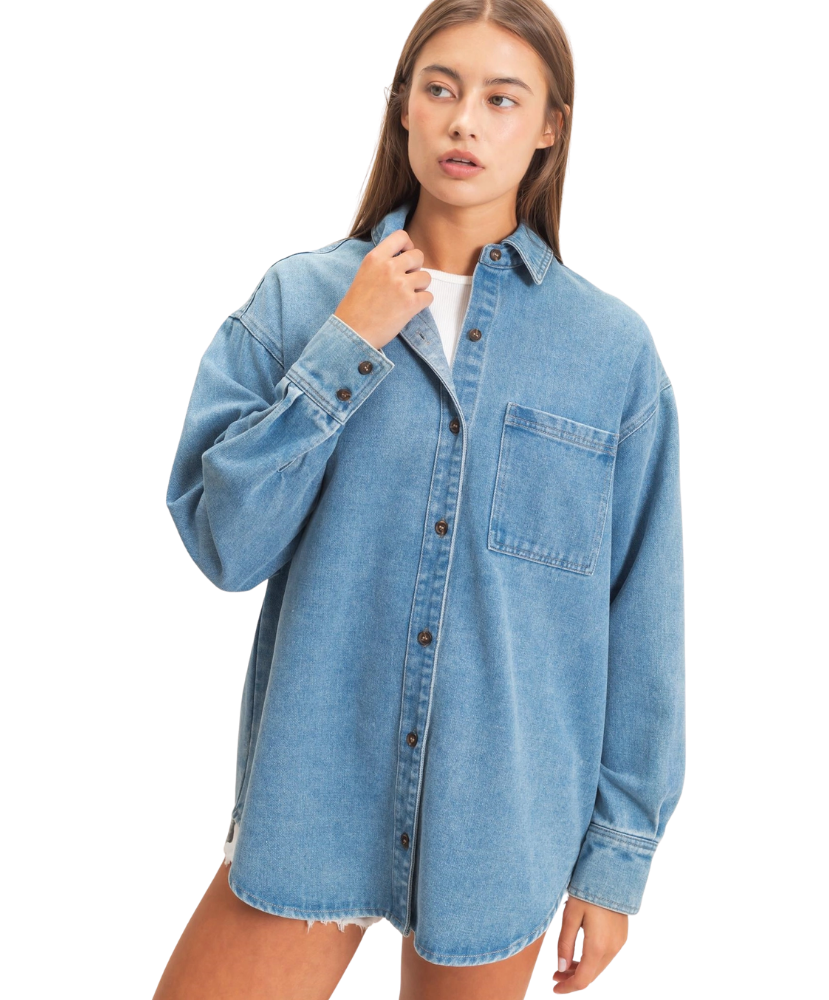 Bluebird Denim Button Up