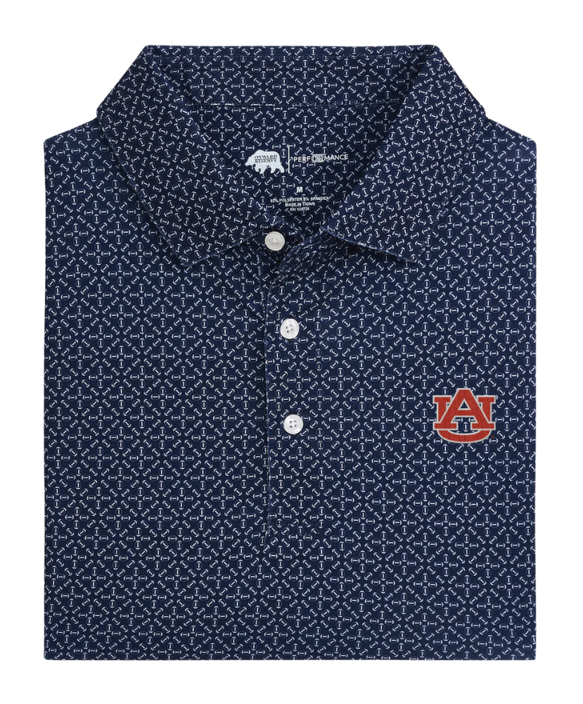 Onward Reserve - Auburn Gameday Printed Performance Polo