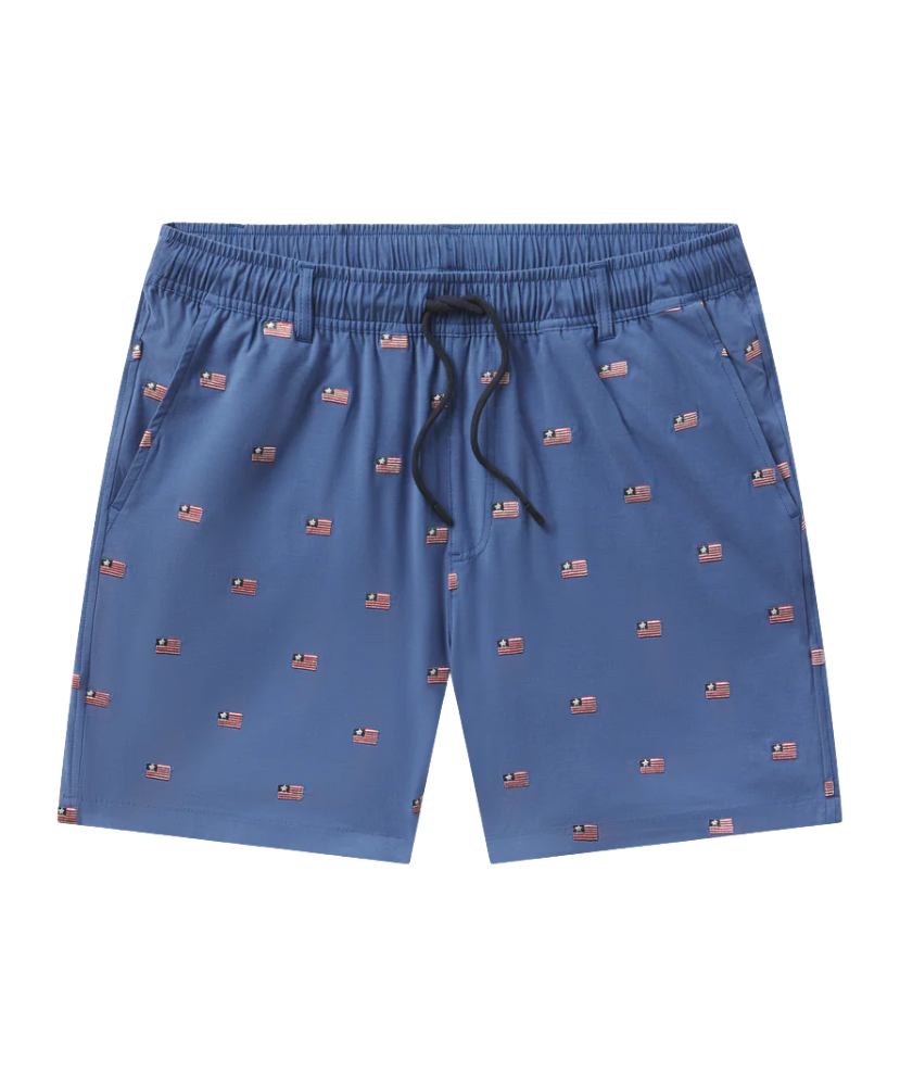 Southern Marsh - SOUTHERNCLASSICS Swim Trunk - Chambray Flags