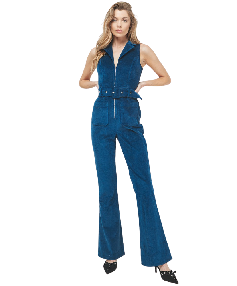 Griffin Sleeveless Corduroy Jumpsuit