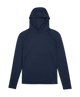 Navy blue hoodie on a white background