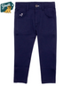 Navu Blue Youth Performance pants with a small logo on a white background