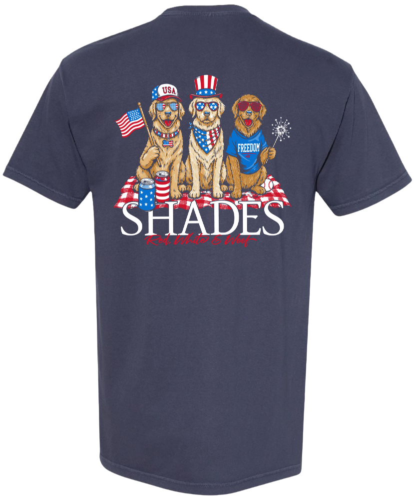 Shades - USA Goldens Pocket Tee