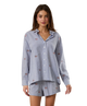Harbor Flag Embroidered Button Down Top