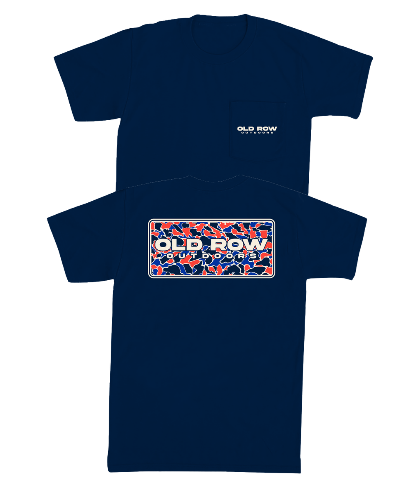 Old Row - Camo USA Pocket Tee
